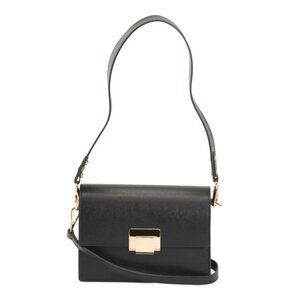 CHEVAL NERO Made In Italy Leather Structure Double Compartment Buckle Crossbody
